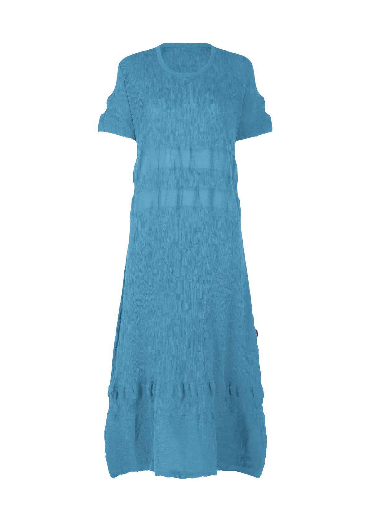 KYO CHIJIMI HORIZONTAL STRIPE、ウィメンズ_ワンピース、ブルー