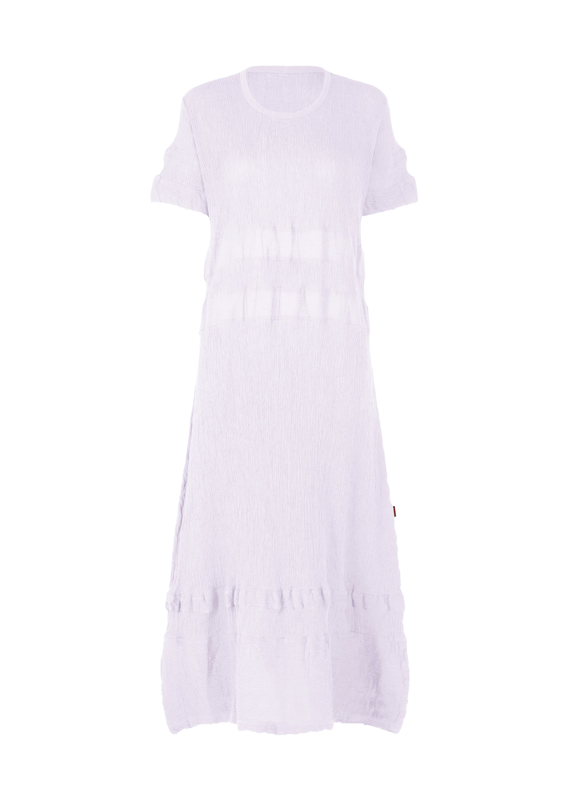KYO CHIJIMI HORIZONTAL STRIPE、ウィメンズ_ワンピース、パープル