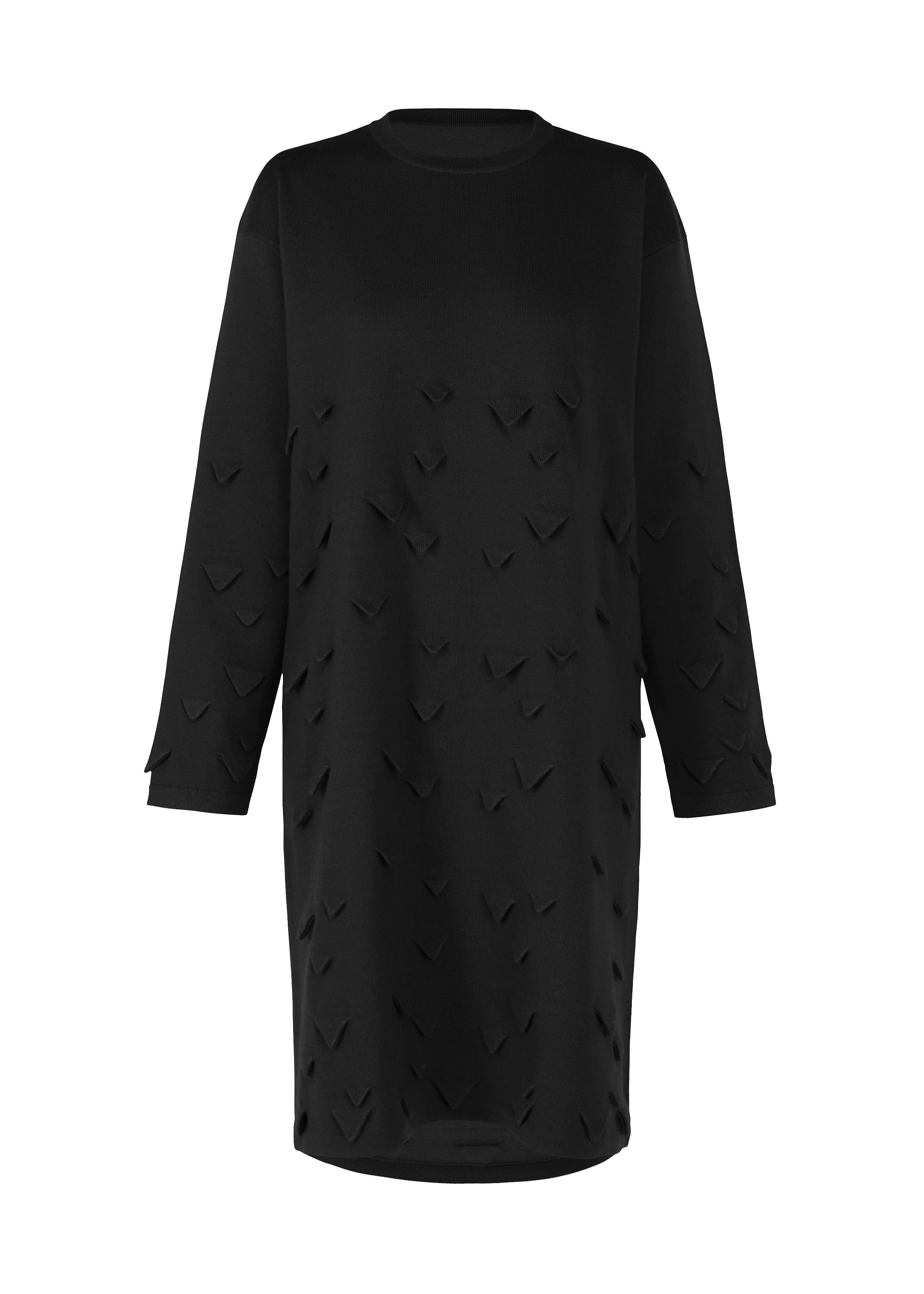 3D△ KNIT、ウィメンズ_ワンピース、ブラック