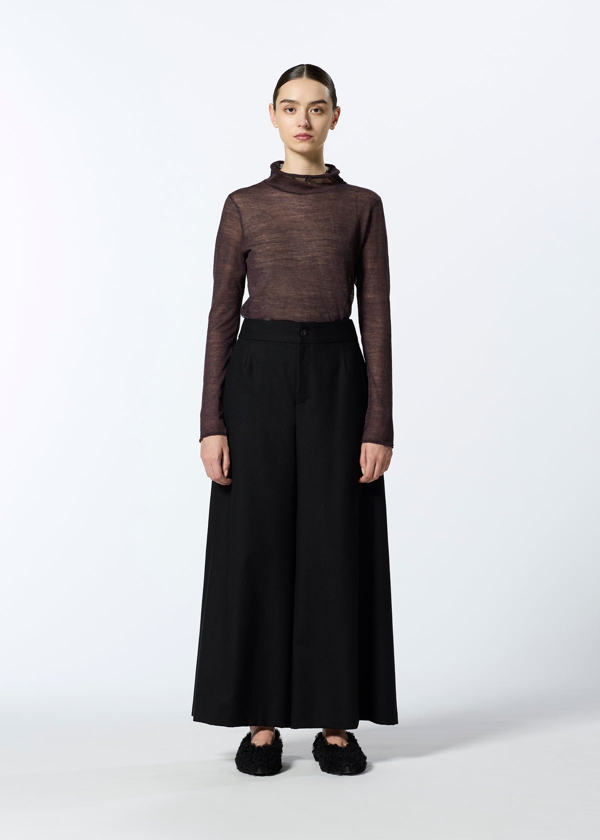 CURLING SHEER KNIT、ウィメンズ_トップス_トップ、着用画像1