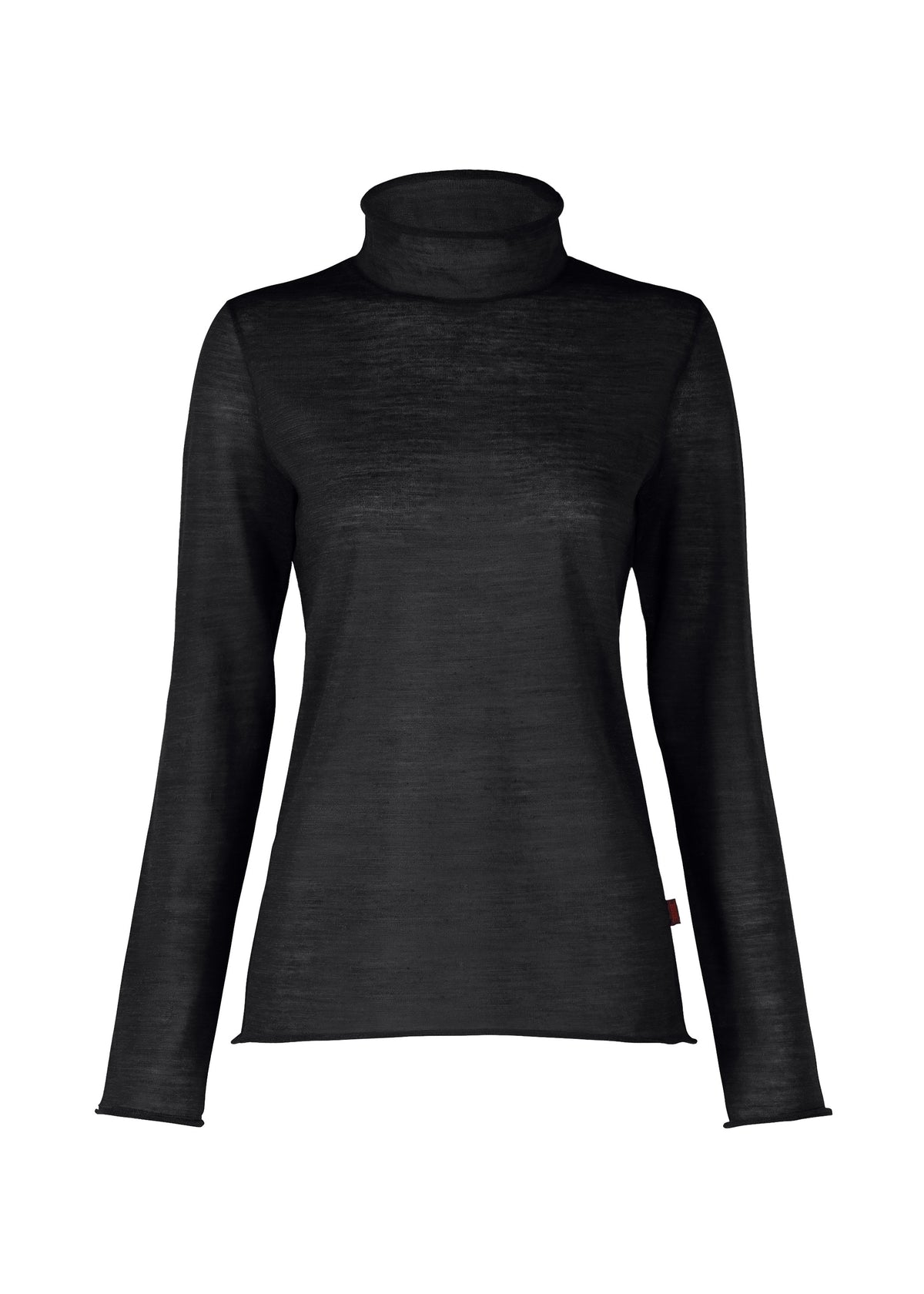 CURLING SHEER KNIT、ウィメンズ_トップス_トップ、ブラック