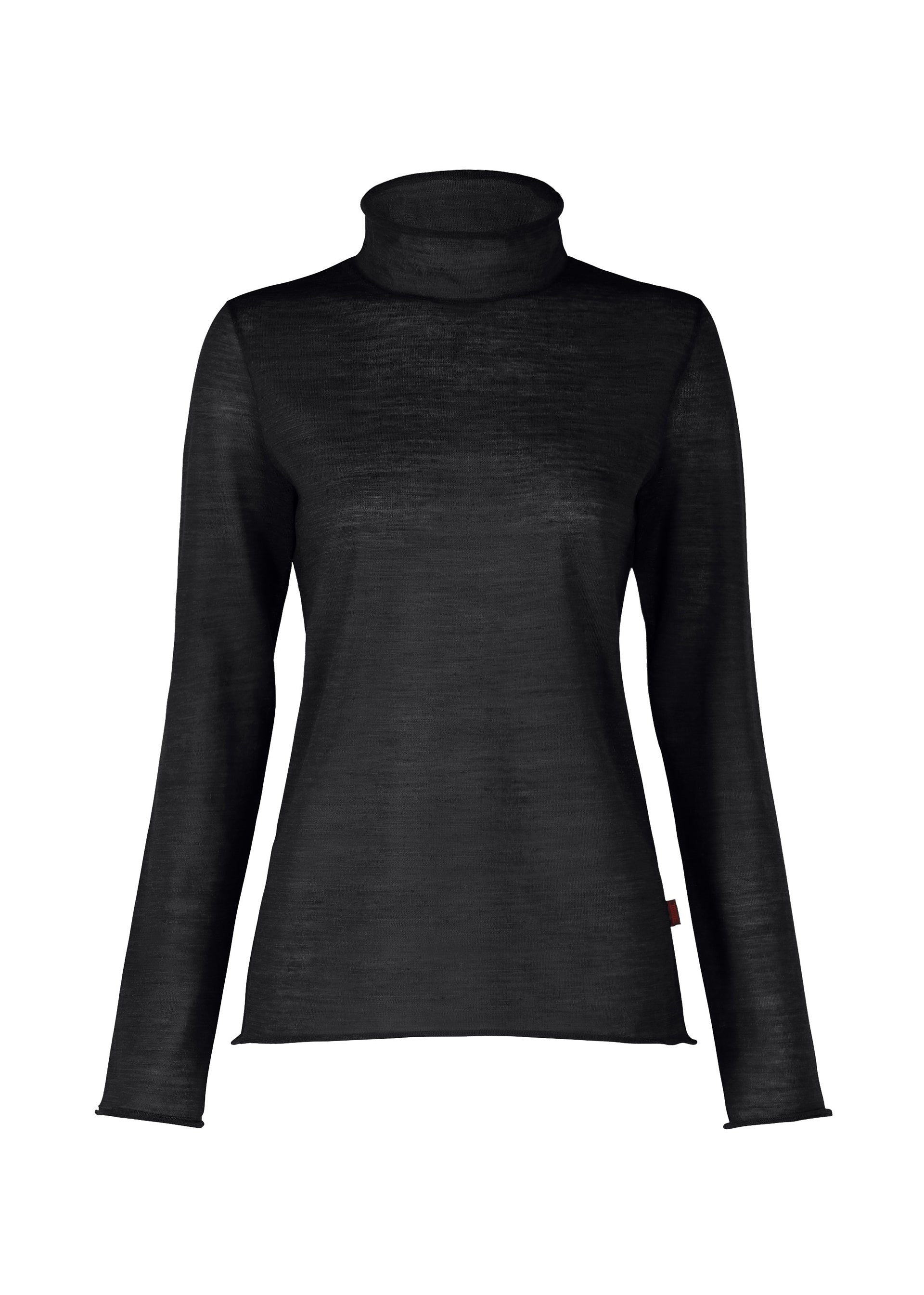 CURLING SHEER KNIT、ウィメンズ_トップス_トップ、ブラック