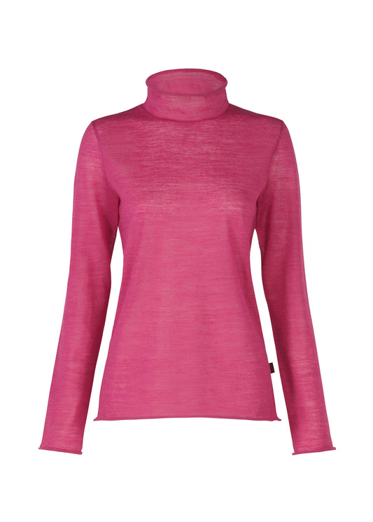 CURLING SHEER KNIT、ウィメンズ_トップス_トップ、ピンク