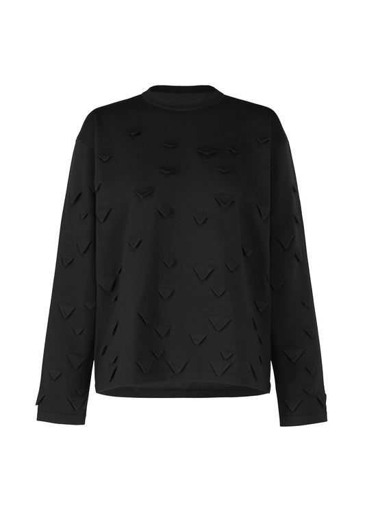 3D△ KNIT、ウィメンズ_トップス_トップ、ブラック