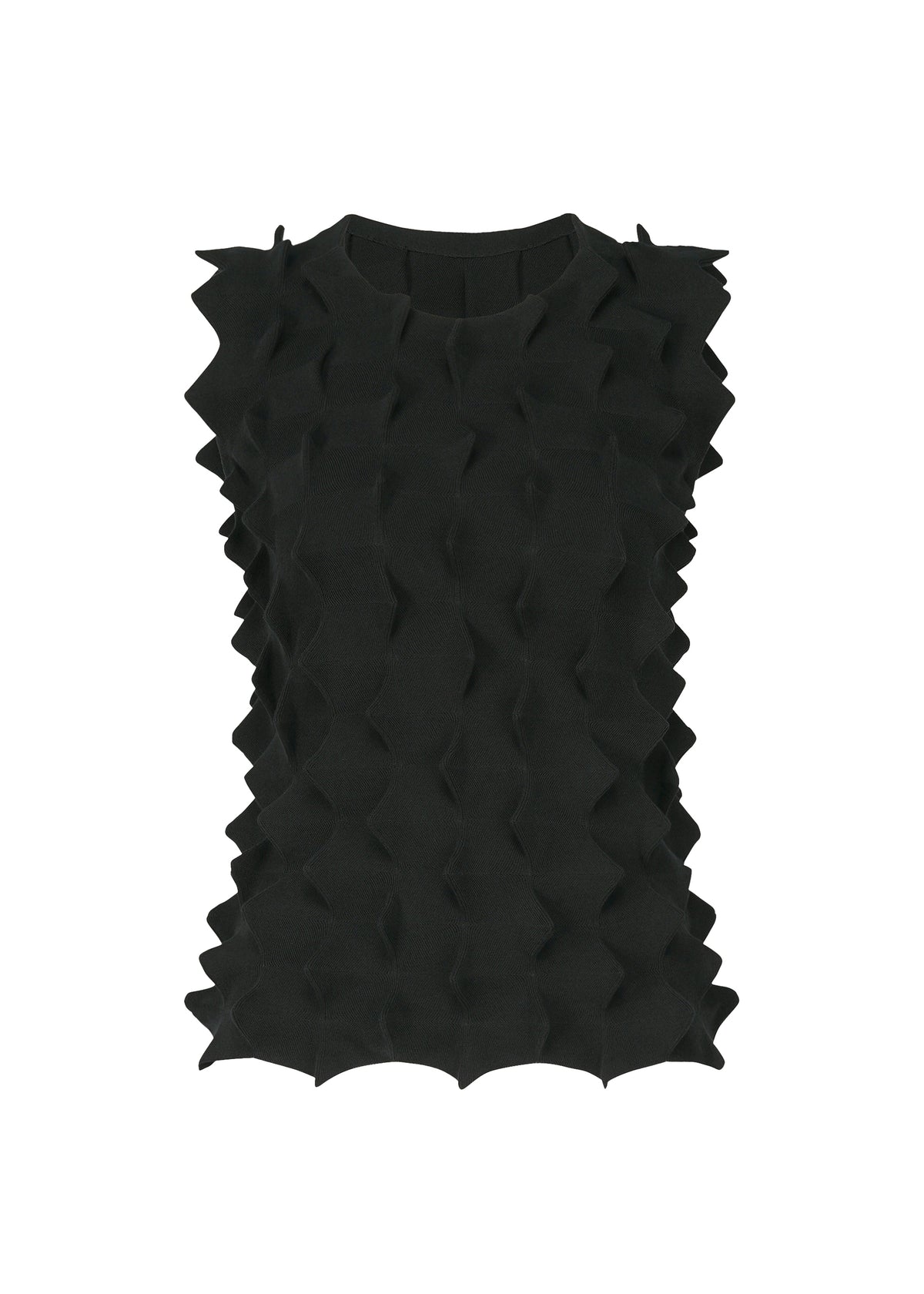ZIG KNIT、ウィメンズ_トップス_トップ、ブラック