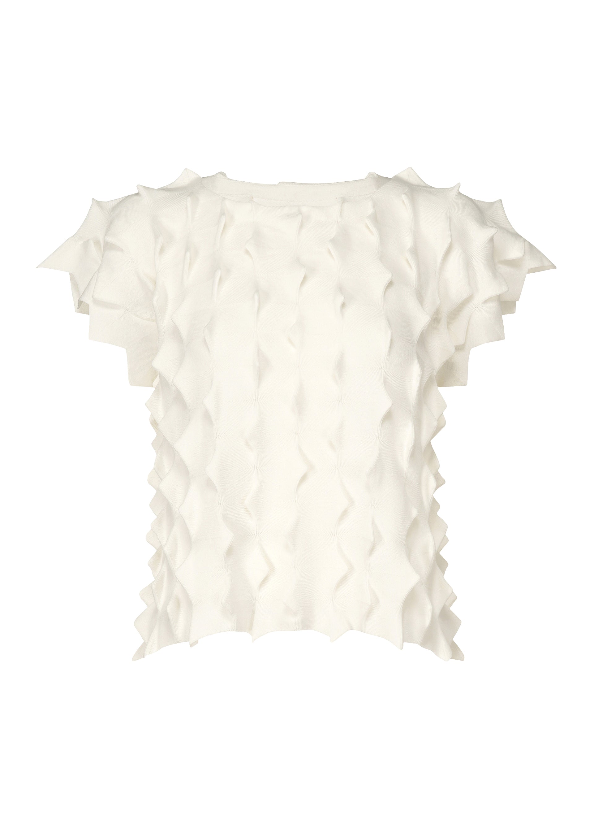 ZIG KNIT、ウィメンズ_トップス_トップ、ホワイト
