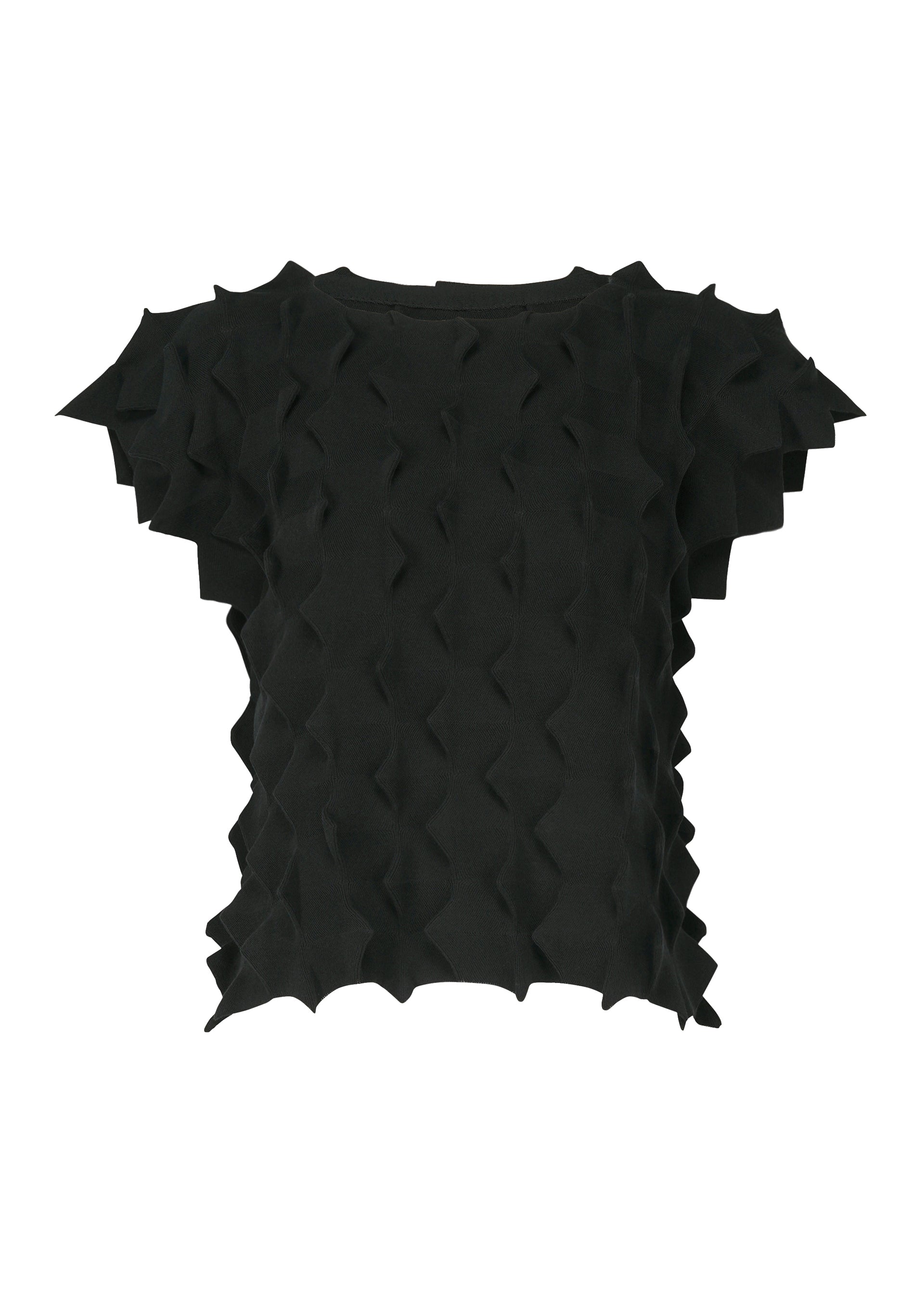 ZIG KNIT、ウィメンズ_トップス_トップ、ブラック