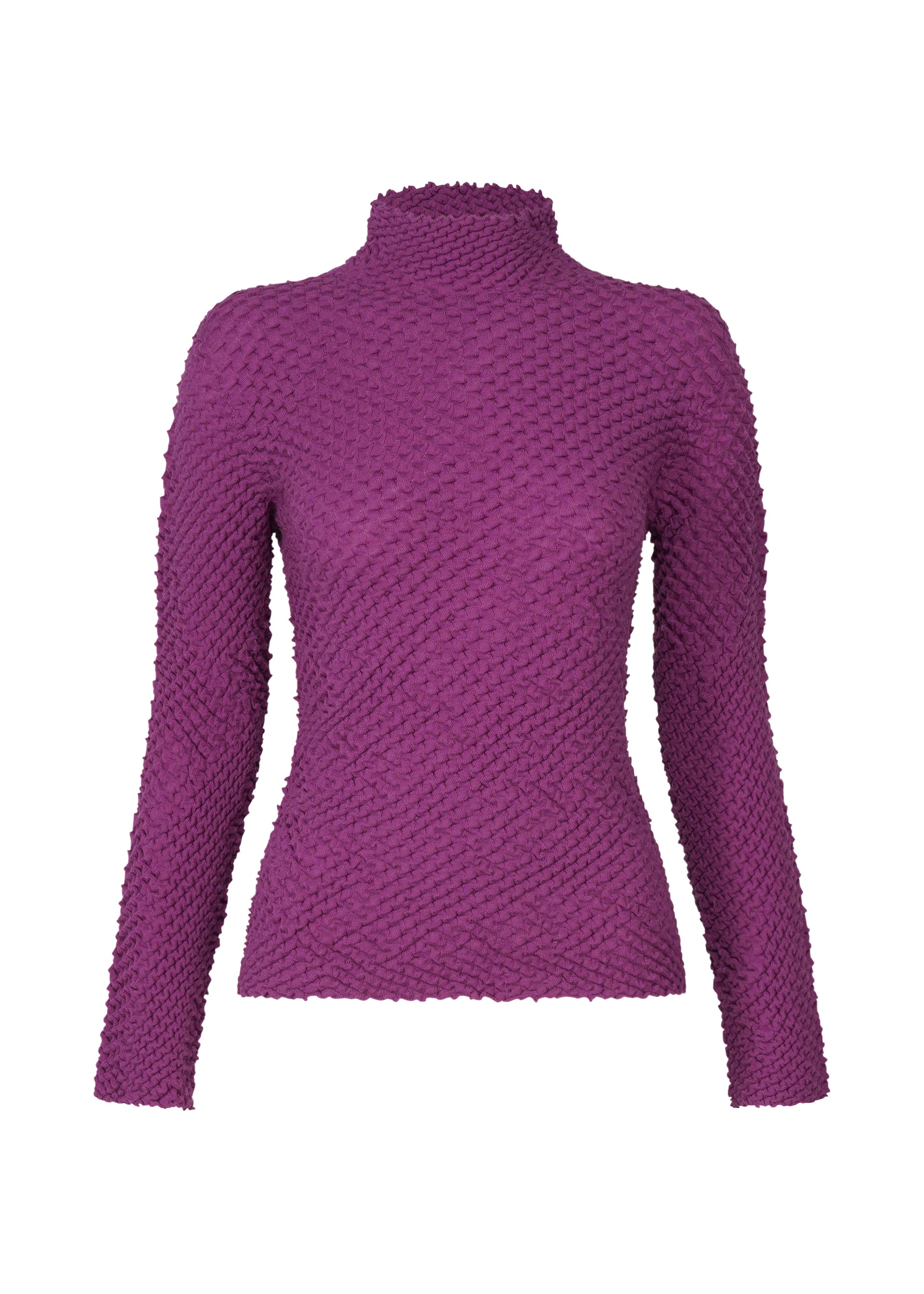 HIGH TWIST WOOL COTTON、ウィメンズ_トップス_トップ、パープル