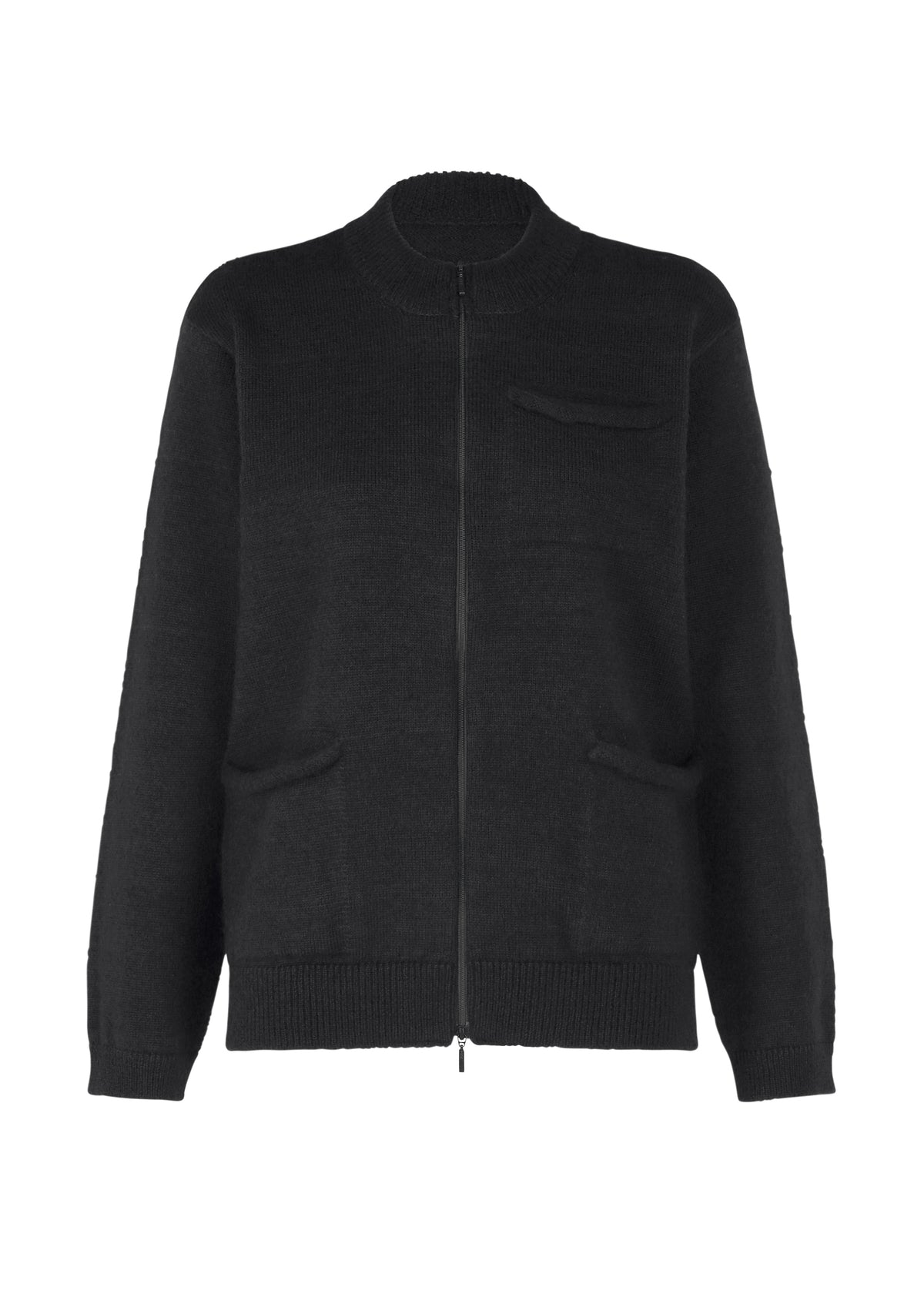 POCKET KNIT、ウィメンズ_ジャケット&コート_ジャケット＆ブルゾン、ブラック