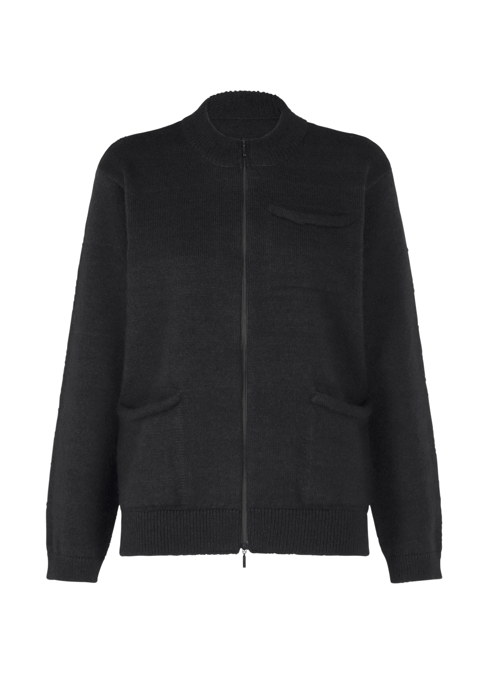 POCKET KNIT、ウィメンズ_ジャケット&コート_ジャケット＆ブルゾン、ブラック