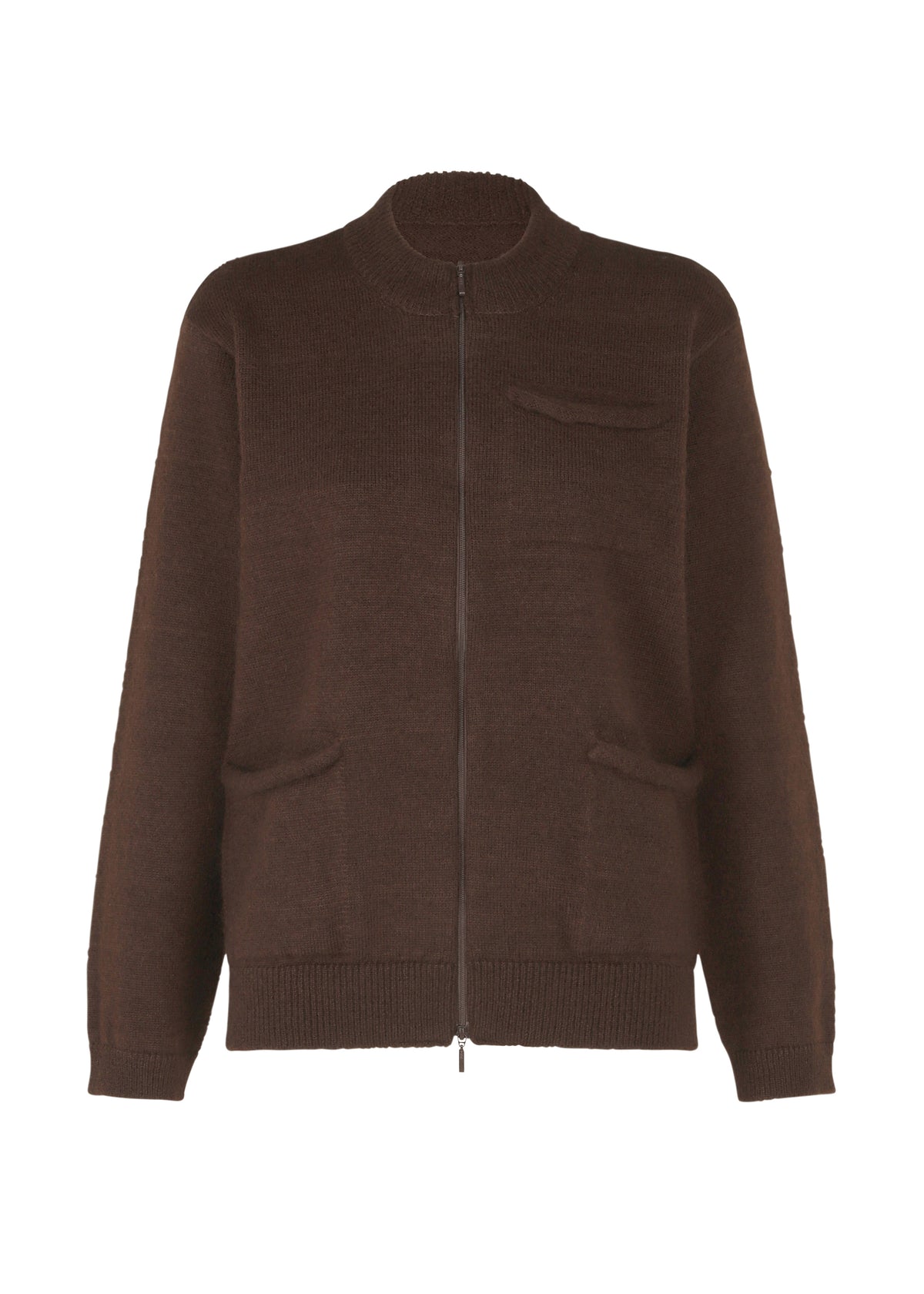 POCKET KNIT、ウィメンズ_ジャケット&コート_ジャケット＆ブルゾン、ブラウン