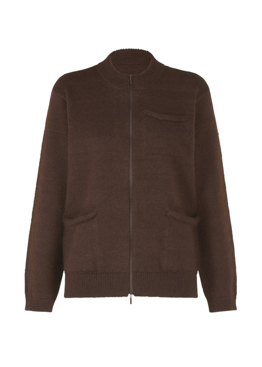POCKET KNIT、ウィメンズ_ジャケット&コート_ジャケット＆ブルゾン、ブラウン