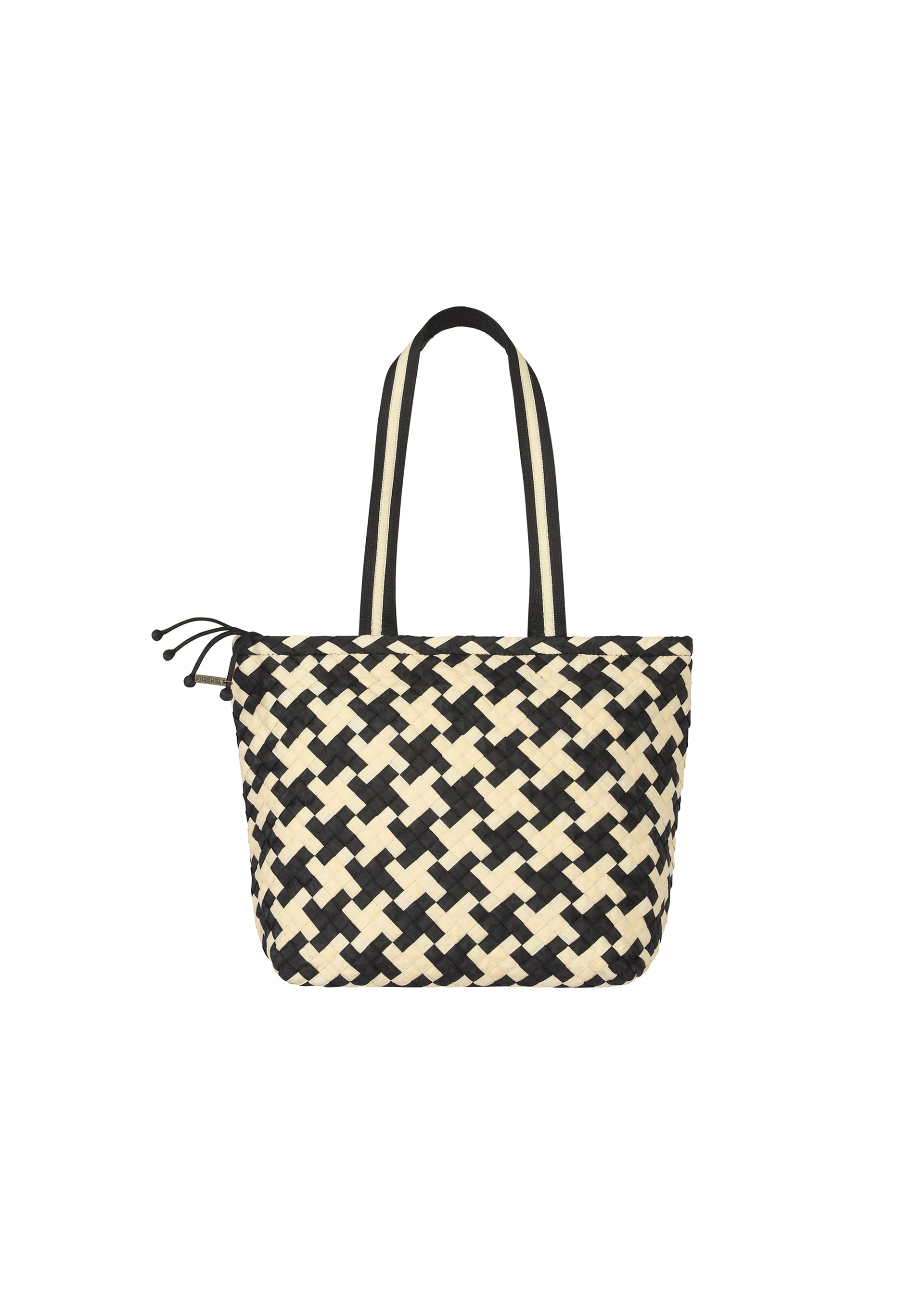 PIED DE POULE BRAID、バッグ&財布_トートバッグ、ホワイト