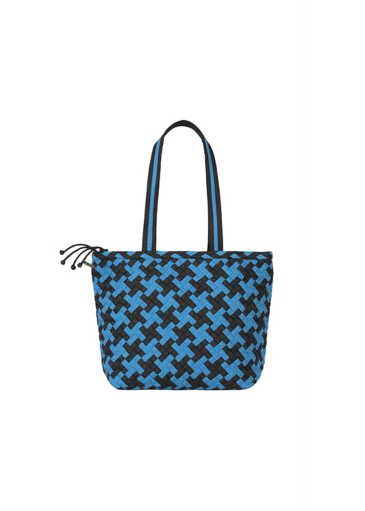 PIED DE POULE BRAID、バッグ&財布_トートバッグ、ブルー