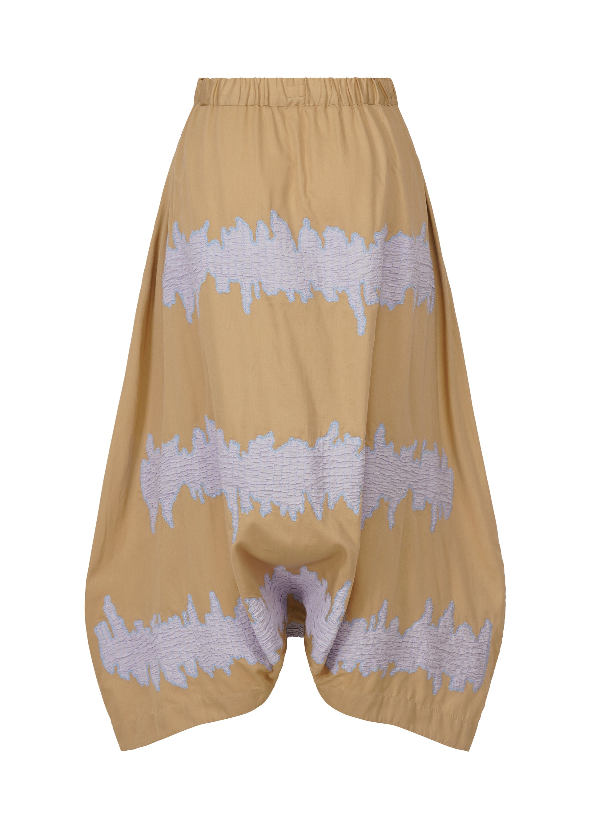 ISSEY MIYAKE◆半袖カットソー/2/ポリエステル/グリーン/ボーダー/1M81KK026 ISSEY MIYAKE イッセイミヤケ PERMANENT ペルマネンテ 半袖 T