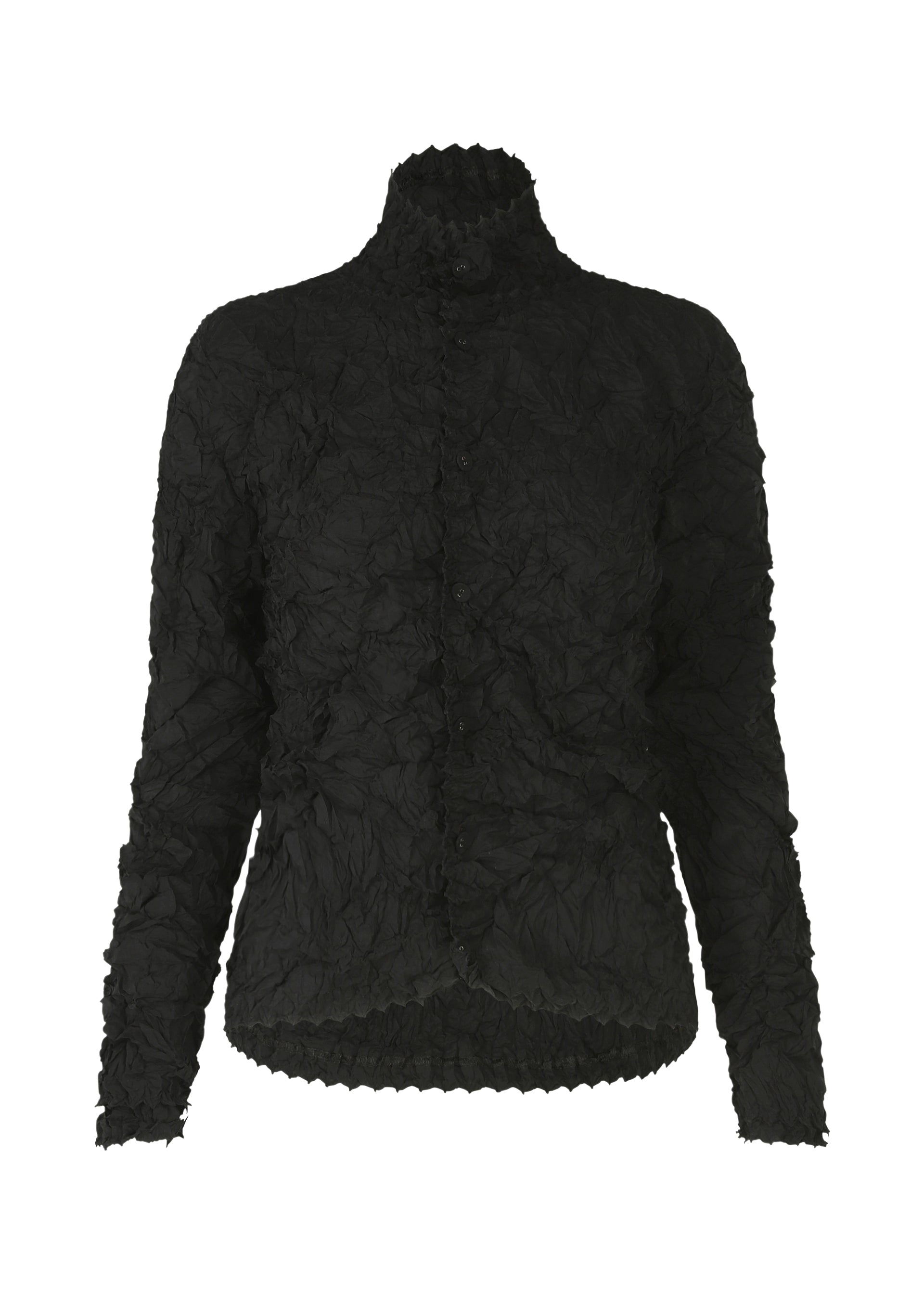 KUMO SHIBORI SHIRT、ウィメンズ_トップス_カーディガン、ブラック