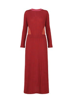 TRI COLOR WOOL、ウィメンズ_ワンピース、レッド、レッド