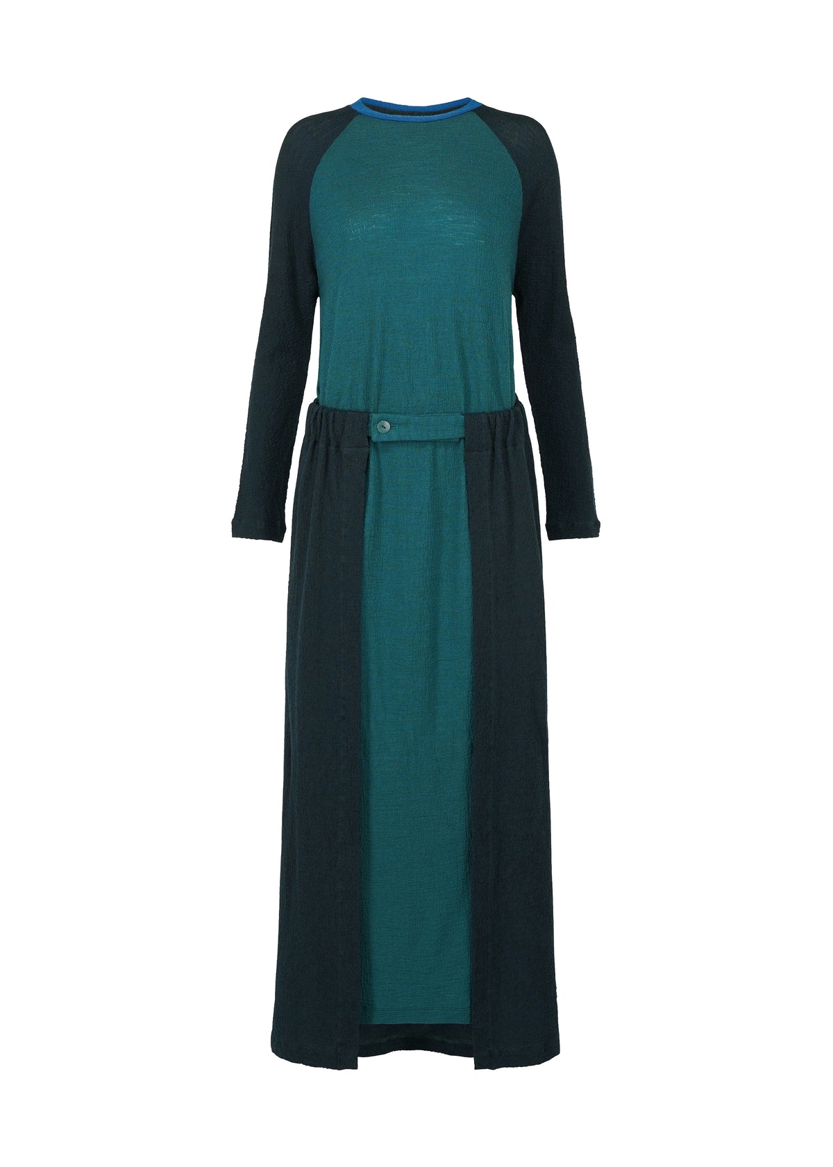 TRI COLOR WOOL、ウィメンズ_ワンピース、グリーン、グリーン