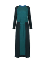 TRI COLOR WOOL、ウィメンズ_ワンピース、グリーン、グリーン