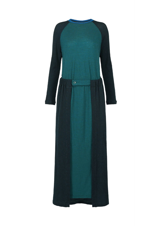 TRI COLOR WOOL、ウィメンズ_ワンピース、グリーン、グリーン