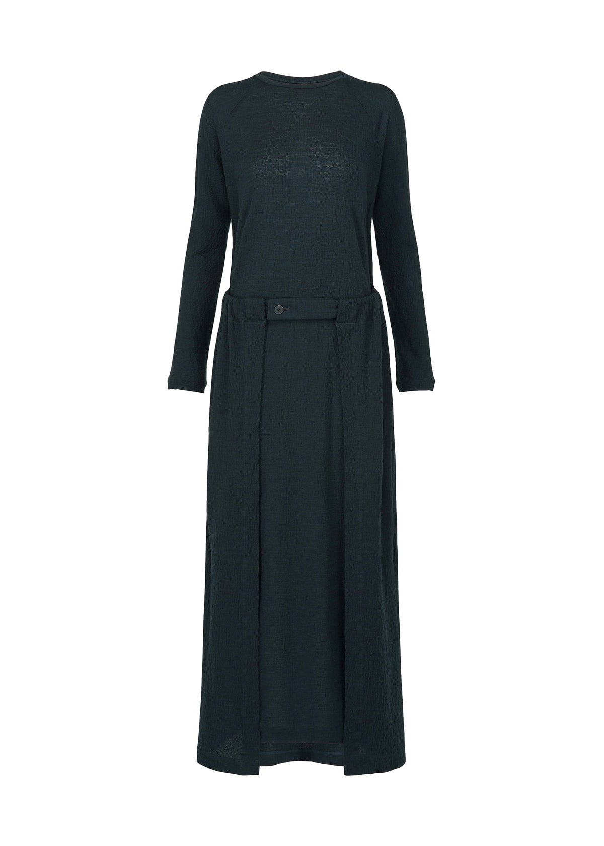 TRI COLOR WOOL、ウィメンズ_ワンピース、カーキ、カーキ