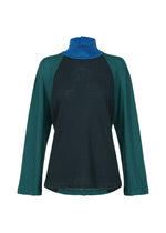 TRI COLOR WOOL、ウィメンズ_トップス_トップ、グリーン、グリーン