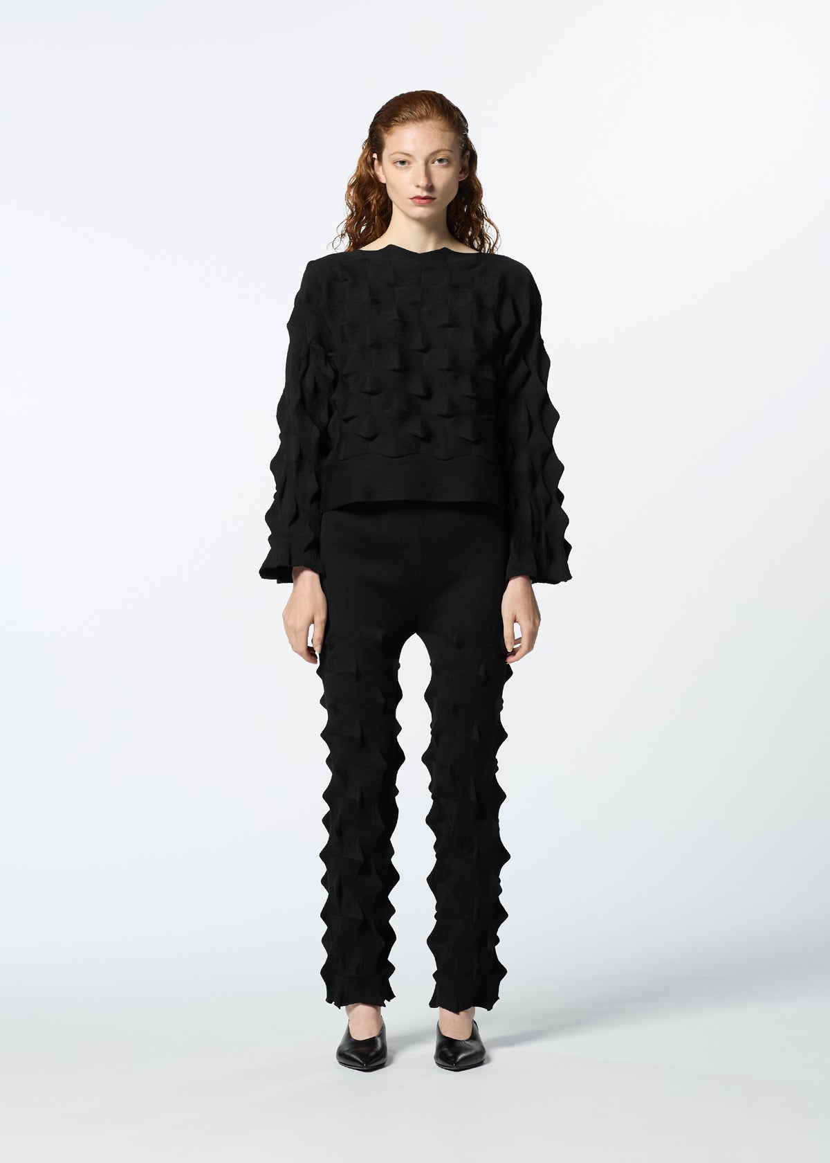 ZIG ZAG KNIT、ウィメンズ_パンツ、着用画像1