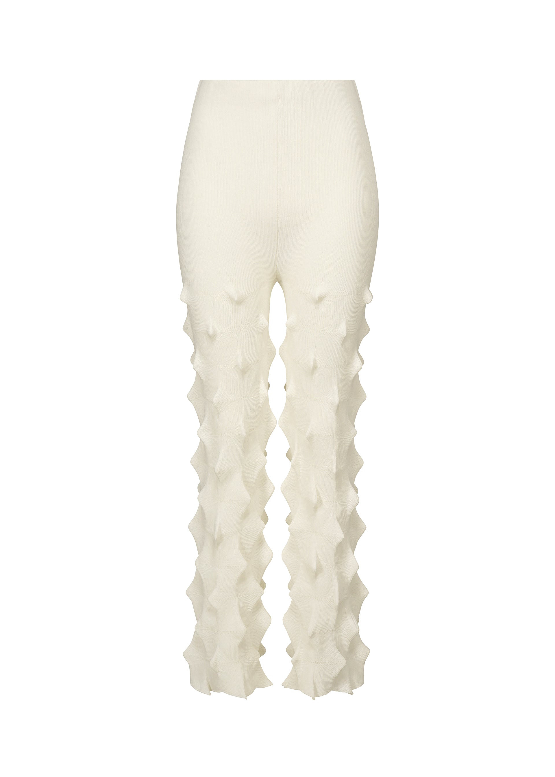 ZIG ZAG KNIT、ウィメンズ_パンツ、ホワイト