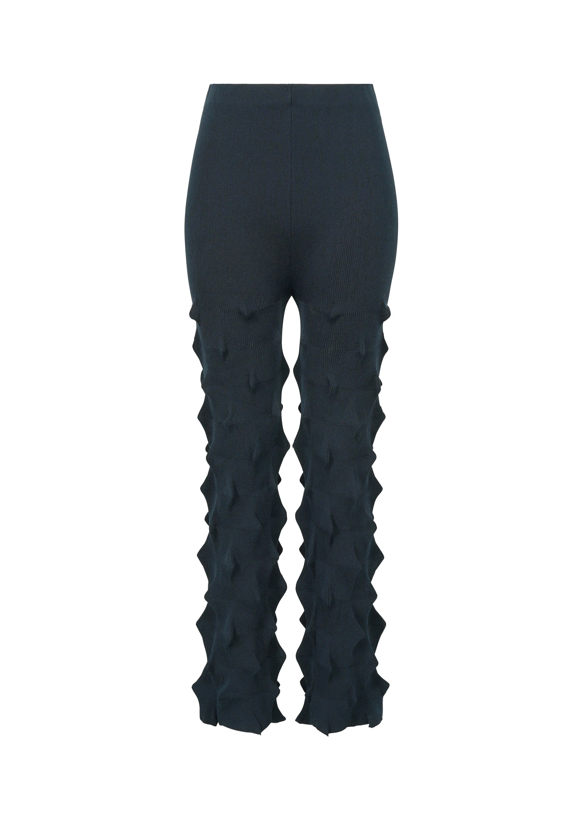 ZIG ZAG KNIT、ウィメンズ_パンツ、ネイビー