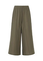 RADIAL LINE KNIT、ウィメンズ_パンツ、カーキ