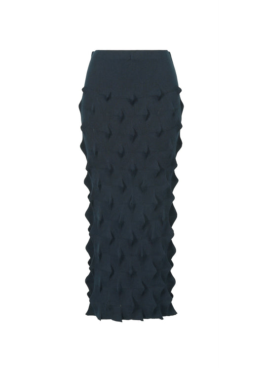 ZIG ZAG KNIT、ウィメンズ_スカート、ネイビー