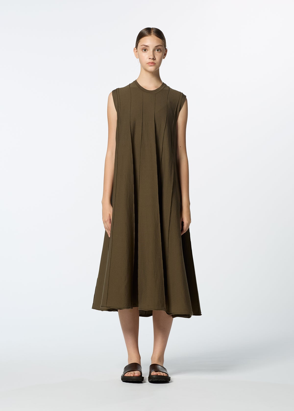 RADIAL LINE KNIT、ウィメンズ_ワンピース、着用画像1