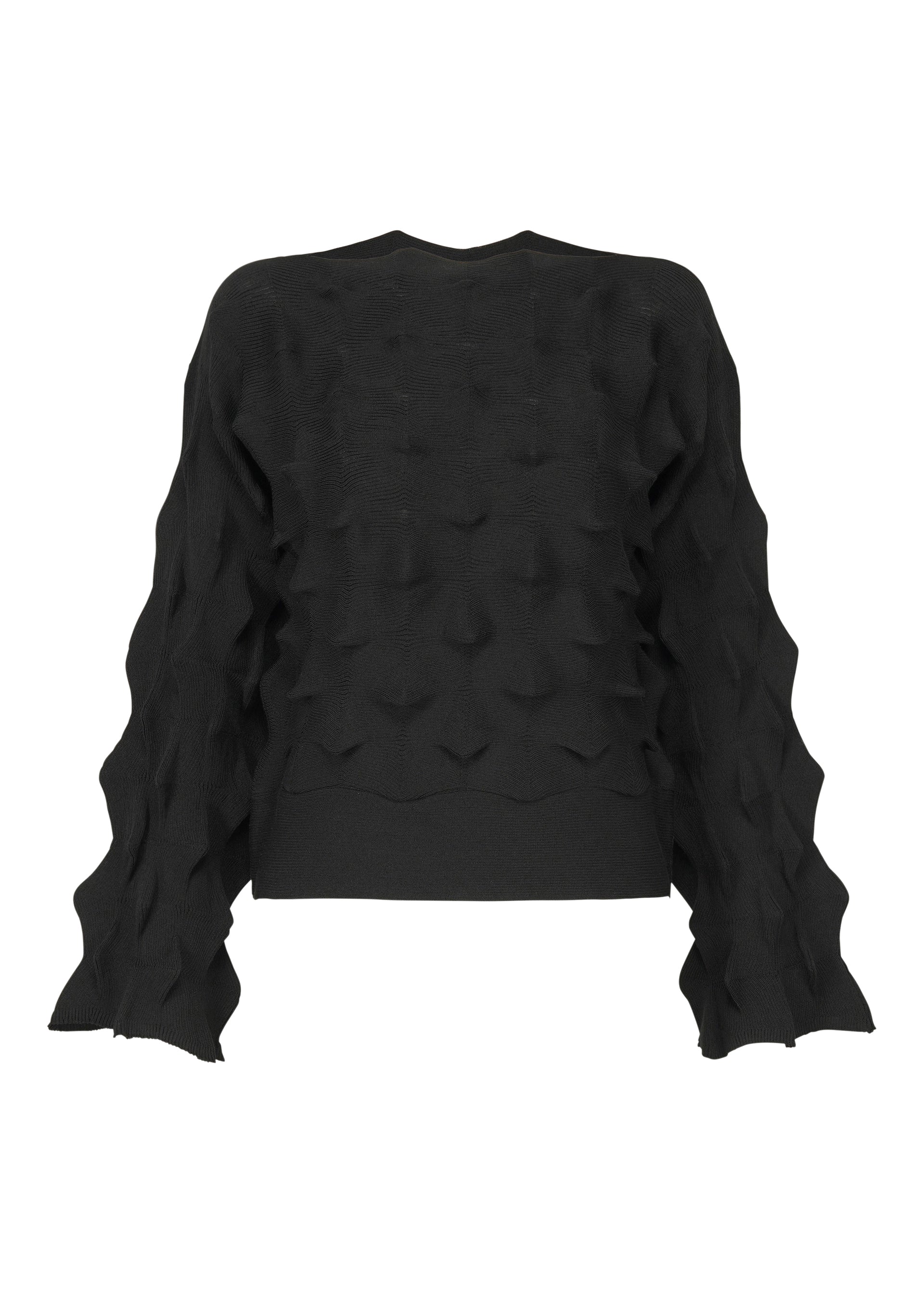 ZIG ZAG KNIT、ウィメンズ_トップス_トップ、ブラック