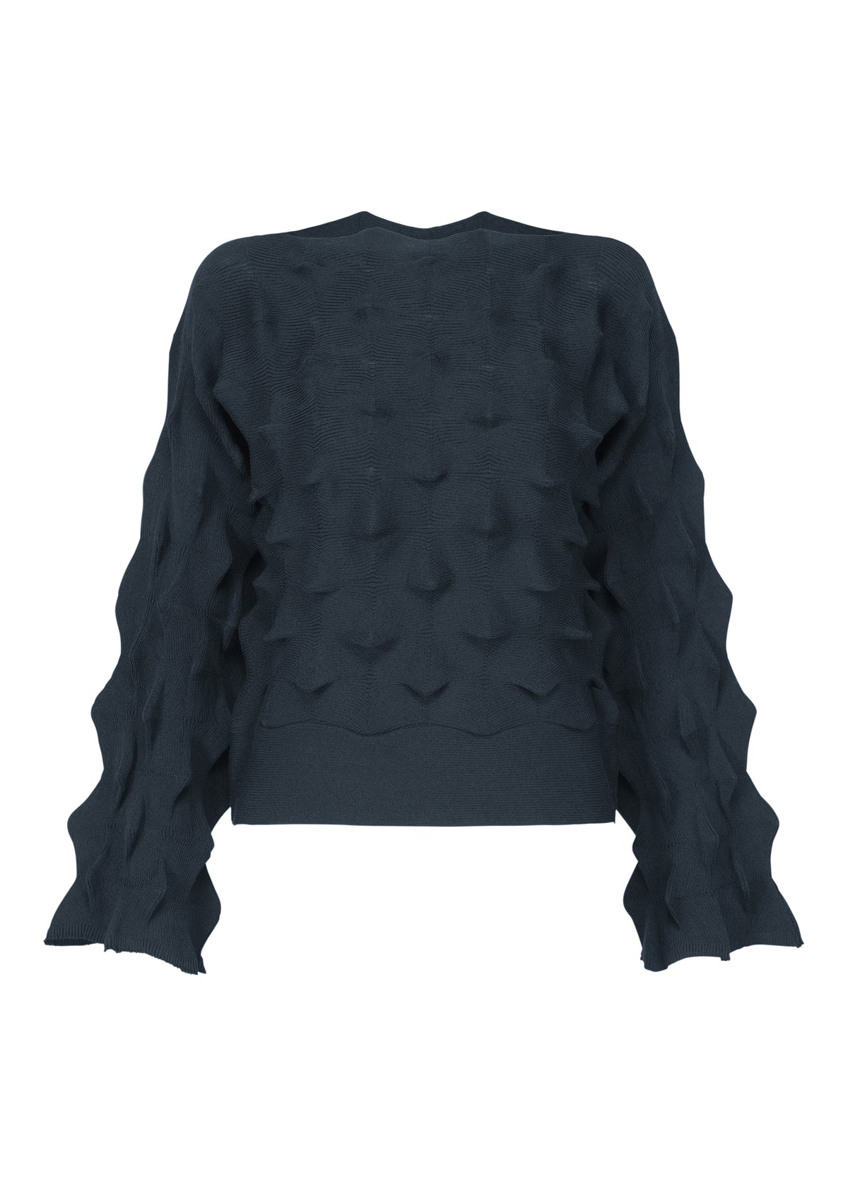 ZIG ZAG KNIT、ウィメンズ_トップス_トップ、ネイビー