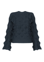 ZIG ZAG KNIT、ウィメンズ_トップス_トップ、ネイビー