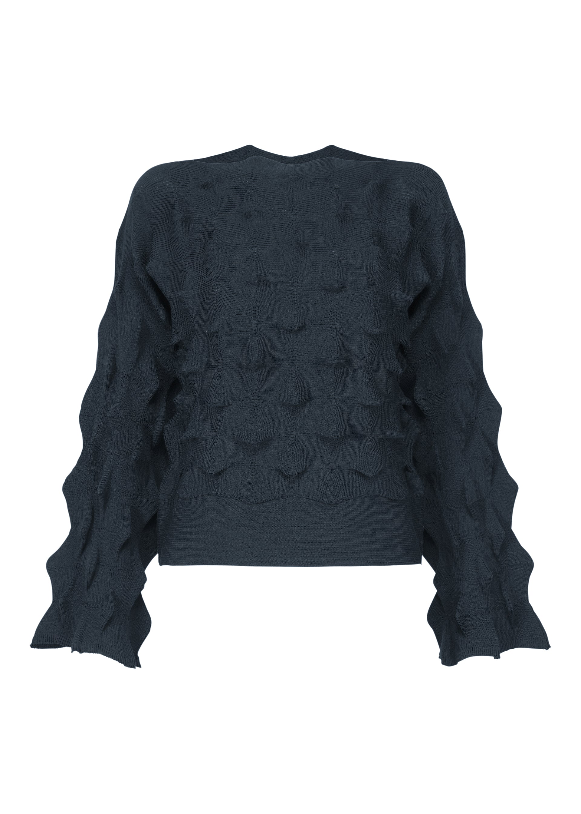 ZIG ZAG KNIT、ウィメンズ_トップス_トップ、ネイビー