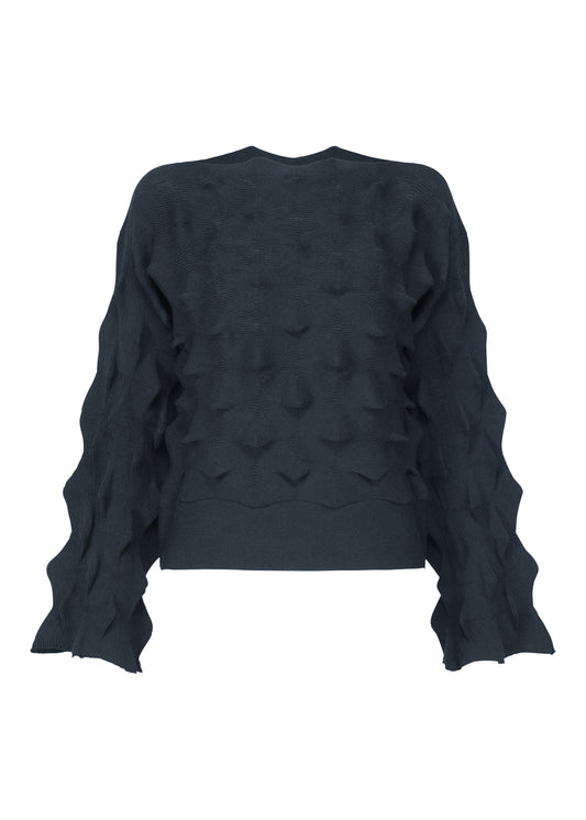 ZIG ZAG KNIT、ウィメンズ_トップス_トップ、ネイビー
