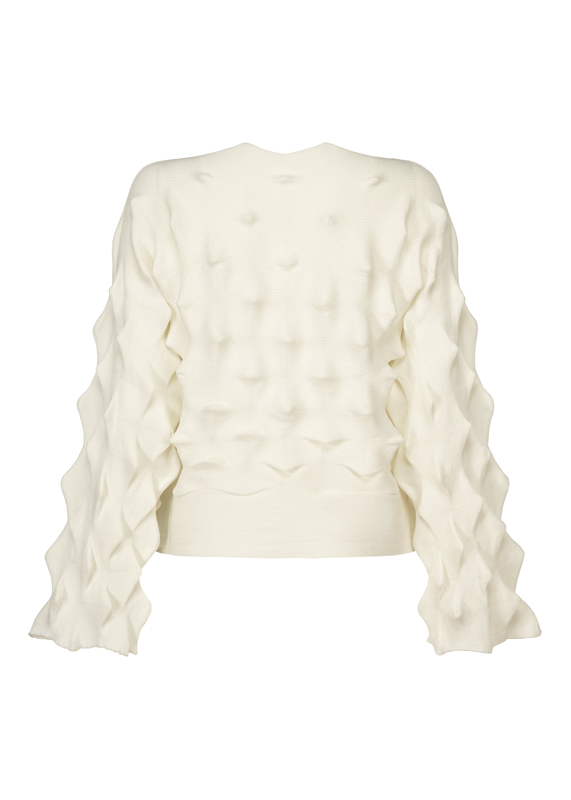【美品】HAATイッセイミヤケ　変形ジグザグ ニット カーディガン　カスリ柄　春 ZIG ZAG KNIT – isseymiyake.com