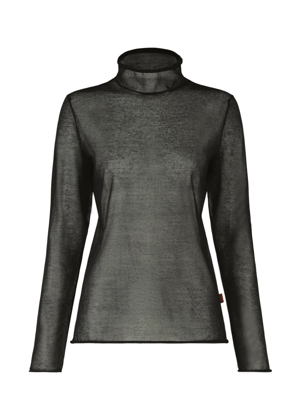 CURLING SHEER KNIT、ウィメンズ_トップス_トップ、ブラック