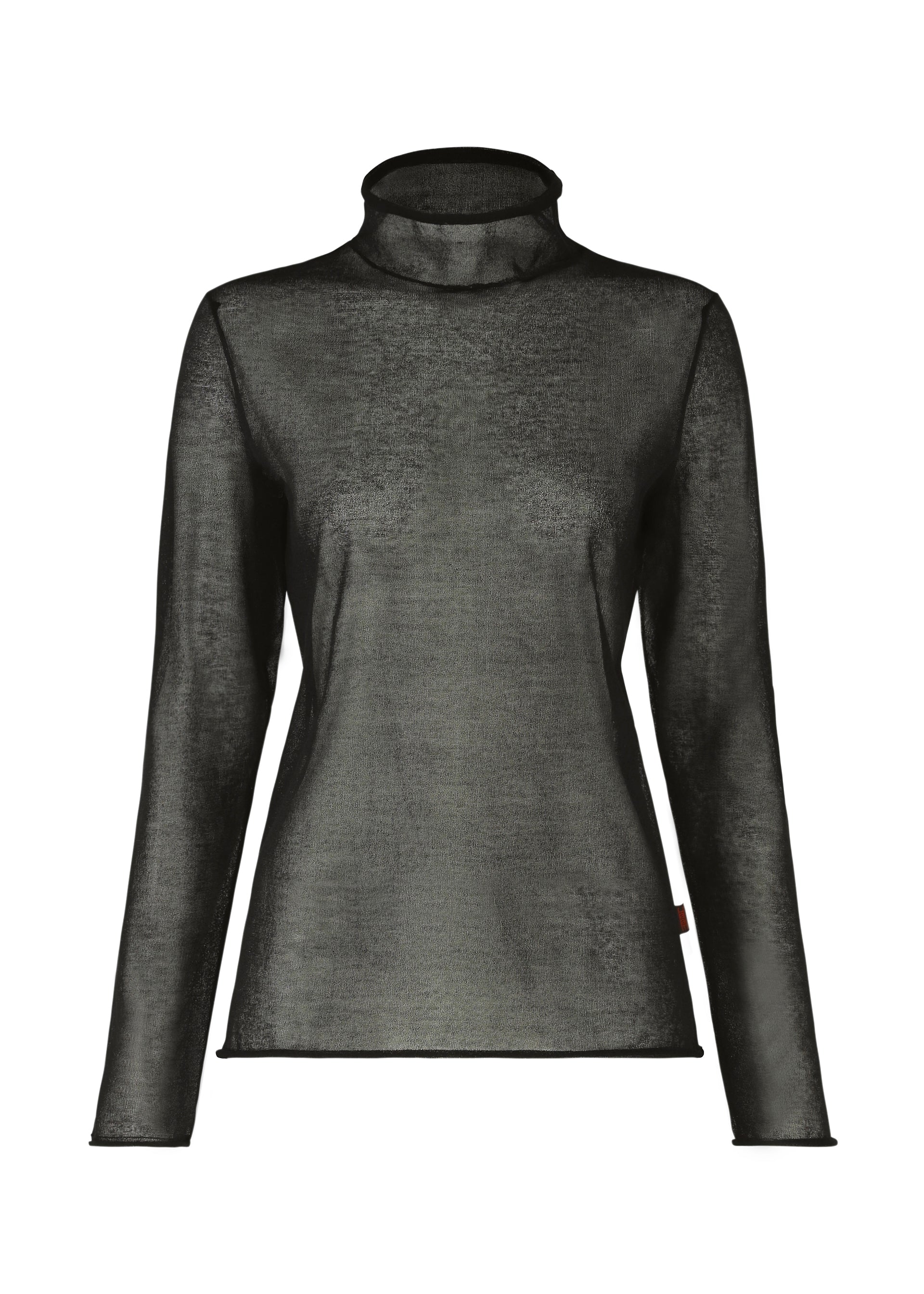 CURLING SHEER KNIT、ウィメンズ_トップス_トップ、ブラック