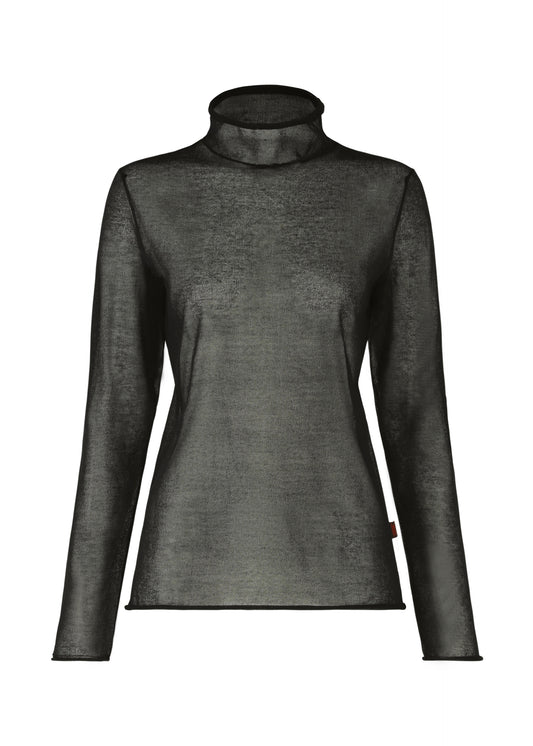 CURLING SHEER KNIT、ウィメンズ_トップス_トップ、ブラック