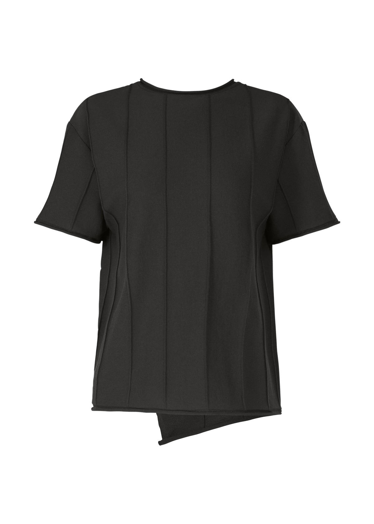 RADIAL LINE KNIT、ウィメンズ_トップス_トップ、ブラック