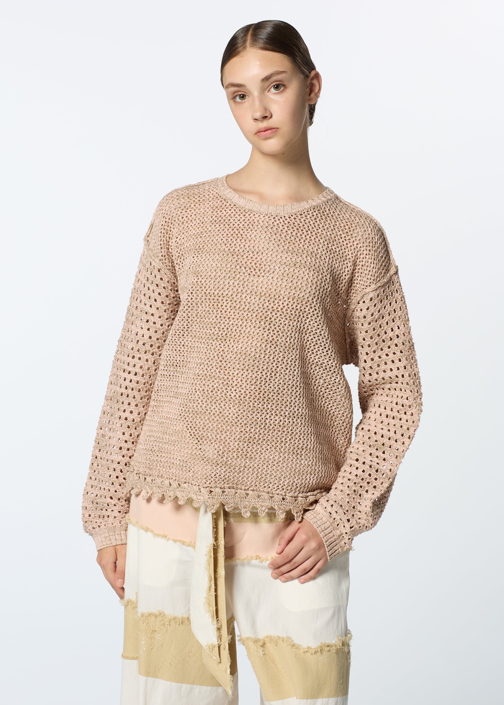 MELANGE MESH、ウィメンズ_トップス_トップ、着用画像4