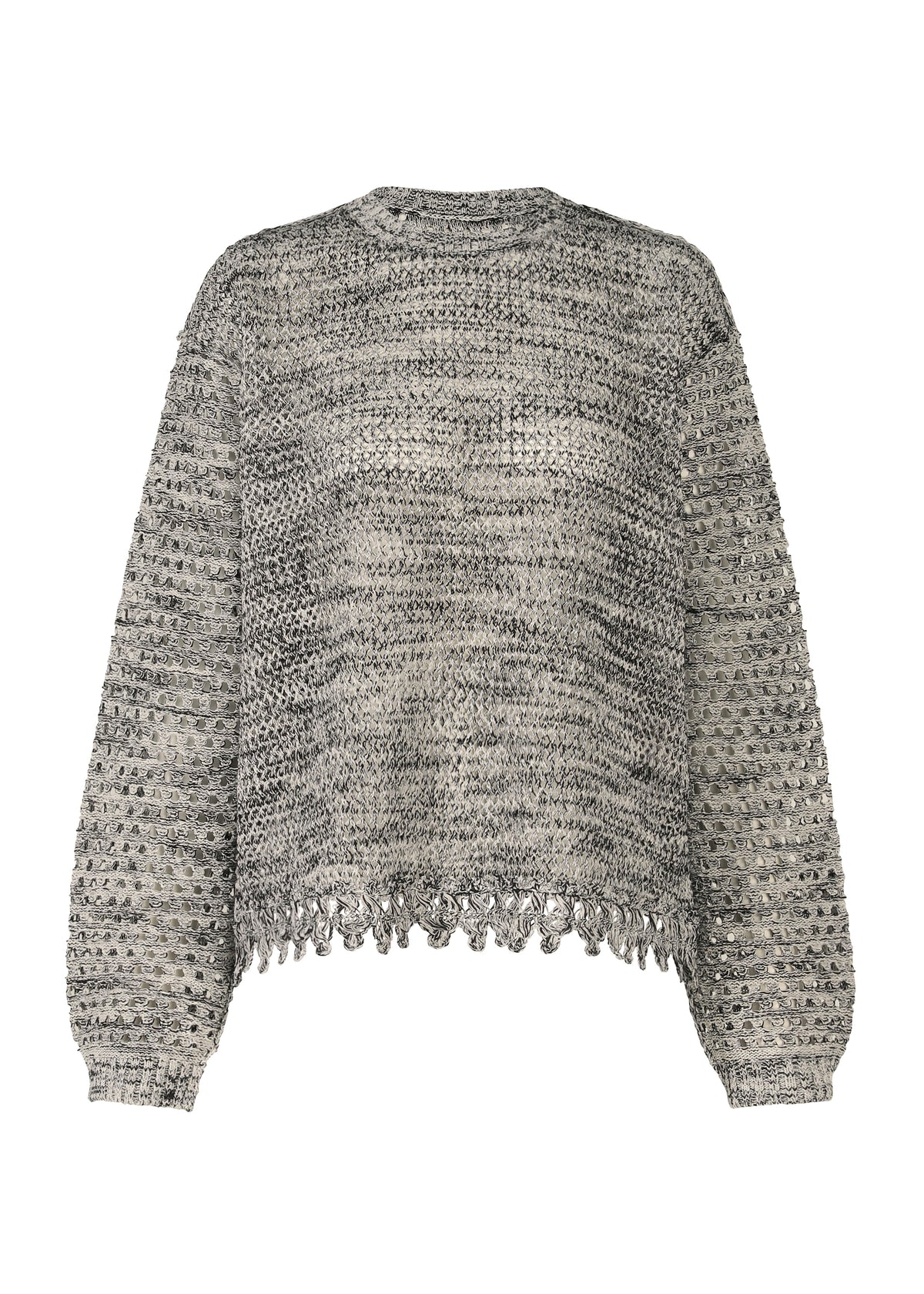 MELANGE MESH、ウィメンズ_トップス_トップ、ホワイト