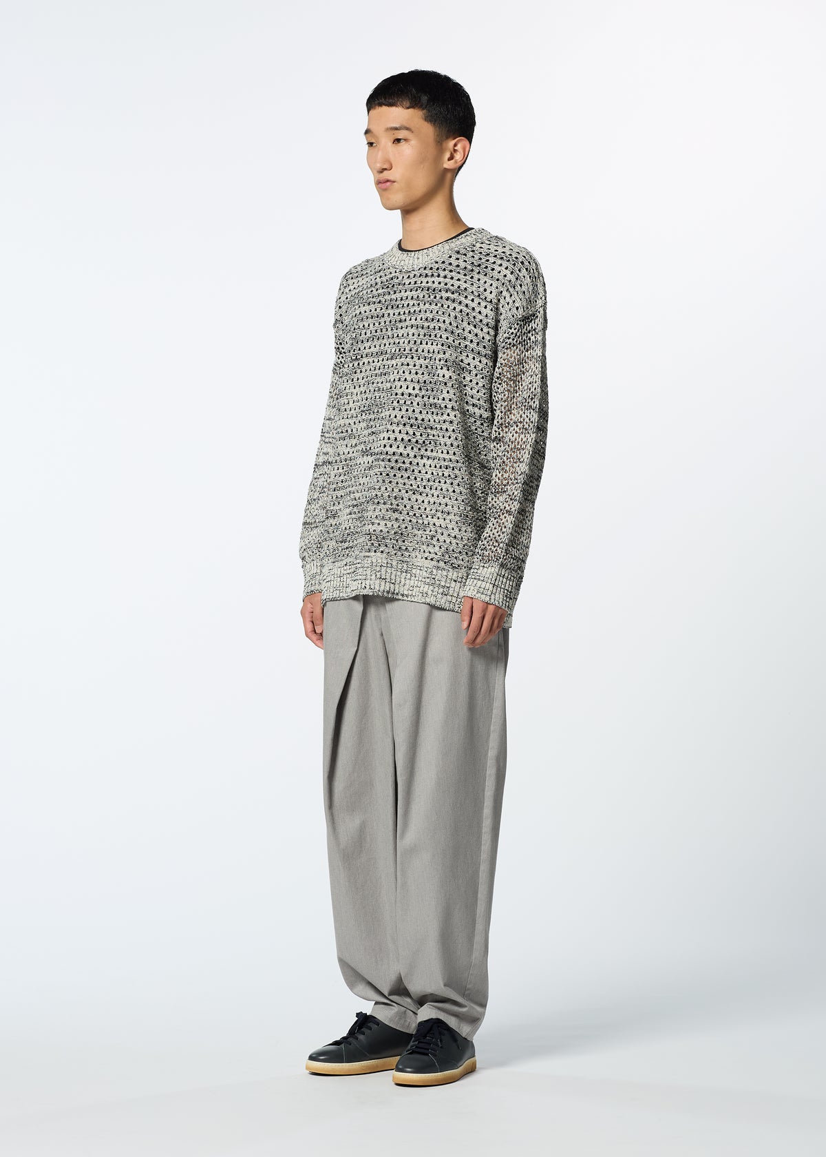 MELANGE MESH、ウィメンズ_トップス_トップ、着用画像2