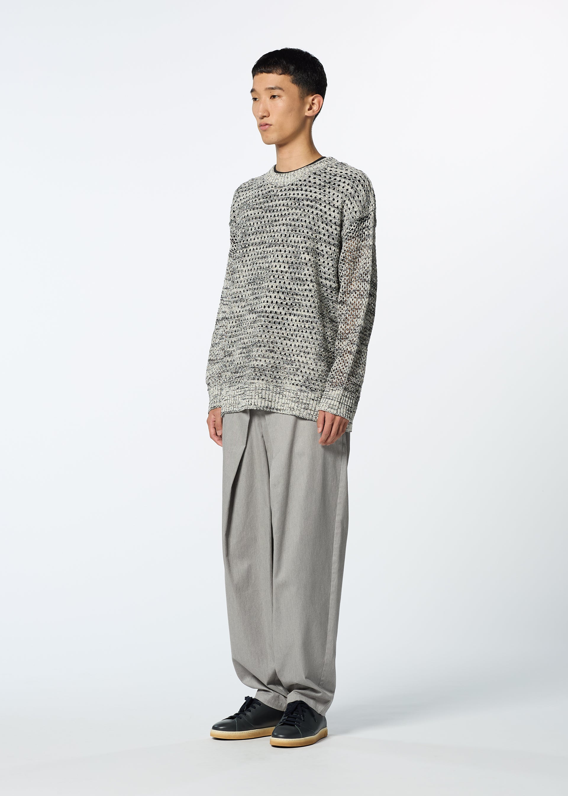 MELANGE MESH、ウィメンズ_トップス_トップ、着用画像2