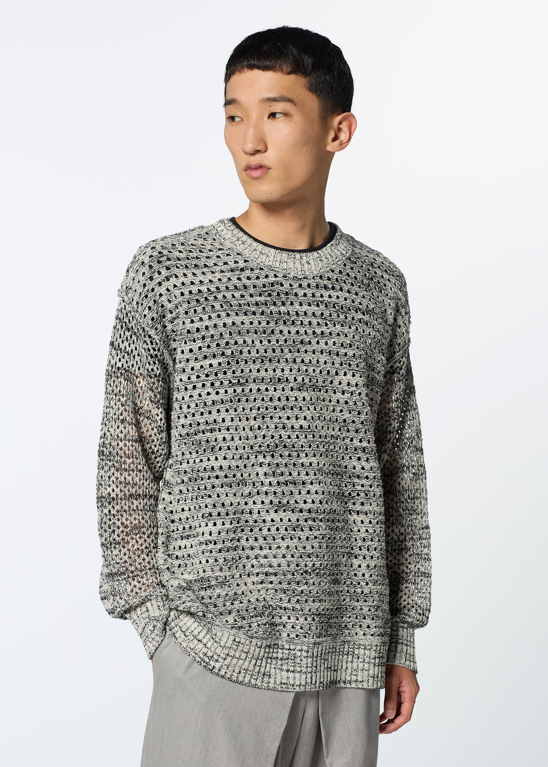 MELANGE MESH、ウィメンズ_トップス_トップ、着用画像4