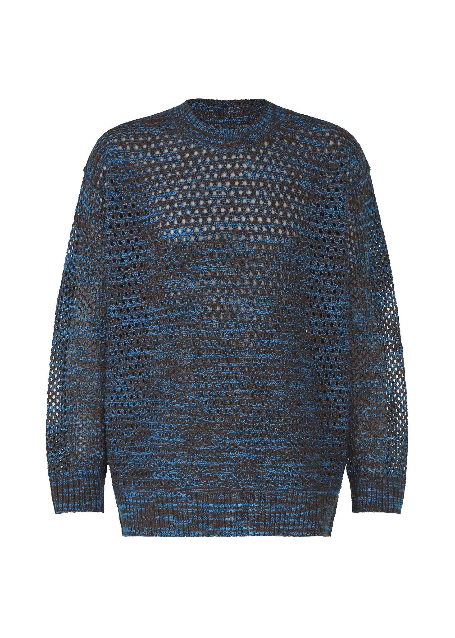 MELANGE MESH、ウィメンズ_トップス_トップ、ブラック