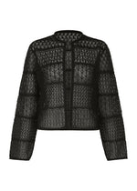 CURLING SHEER KNIT、ウィメンズ_トップス_カーディガン、ブラック