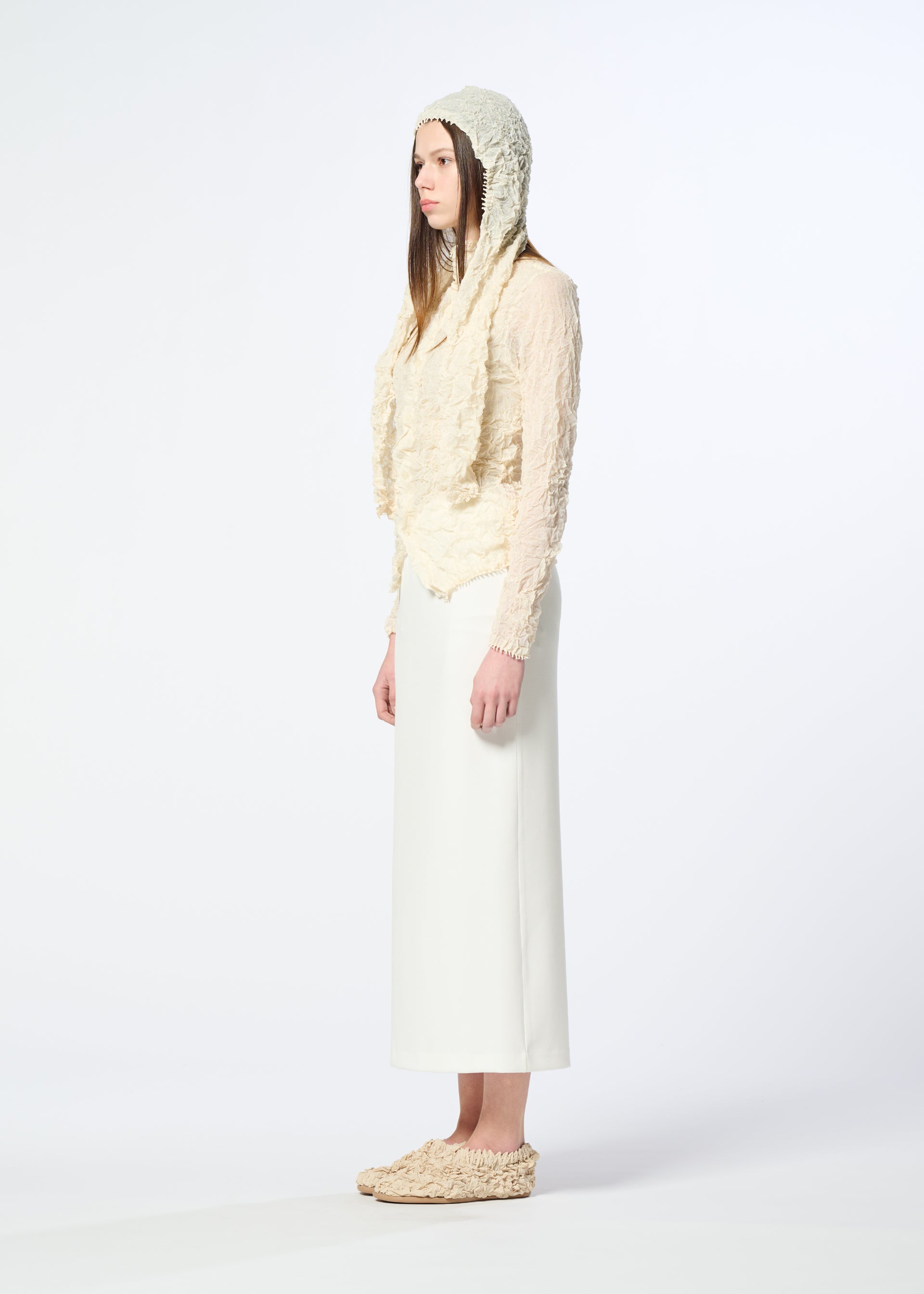 KUMO SHIBORI KNIT SHEER、アクセサリー&その他_ストール、着用画像2